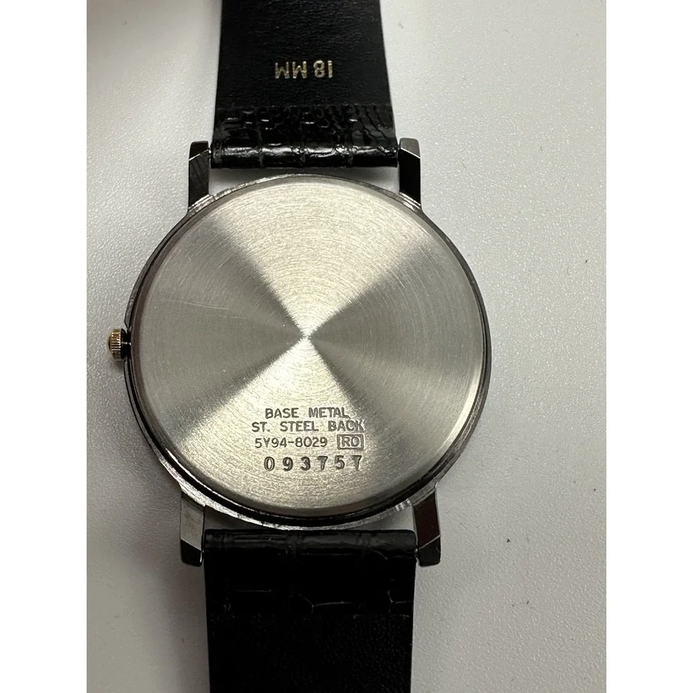 Seiko 5Y94-8029 New Battery Mens Watch 34MM 7.5